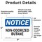 Signmission Non-Odorized Butane OSHA Notice Sign, Vinyl Decal, 7in W x 5in L, 2PK OS-2PACK-NS-D-57-L-15084 - alternate 5